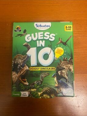 Skillmatics Guess in 10 Deadly Dinosaurs — Green Box with Dinosaur Art
